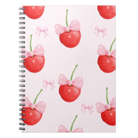 cherry red and pink back to school notitieboek (Voorkant)