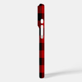 Cherry Red Buffalo Plaid Case-Mate iPhone Case (Achterkant / Links)