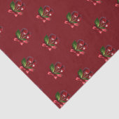 Cherry Red-Cherries met een boog Tissuepapier (Detail)