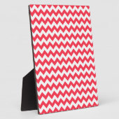 Cherry Red Chevron Zigzag Fotoplaat (Zijkant)