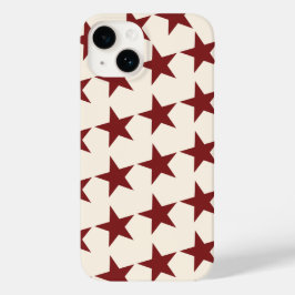 Cherry Red Chic esthetische ster Case-Mate iPhone 14 Hoesje