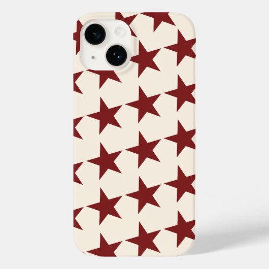 Cherry Red Chic esthetische ster Case-Mate iPhone Case (Achterkant)