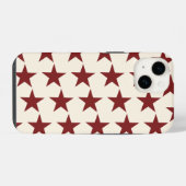 Cherry Red Chic esthetische ster iPhone Hoesje (Achterkant horizontaal)