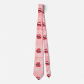 Cherry Red Coquette Hot Lips Stropdas (Voorkant)