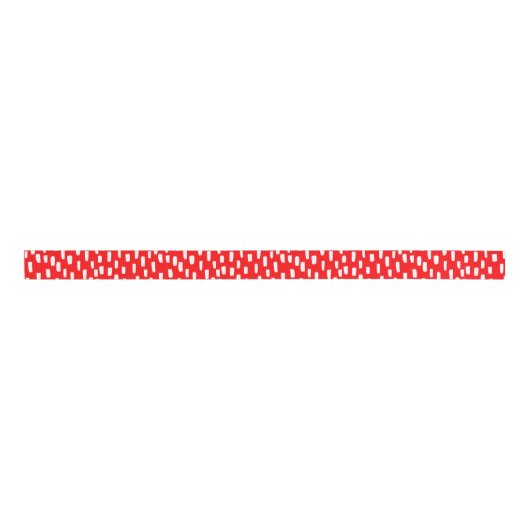 Cherry Red Dashing Grosgrain Ribbon Grosgrain Lint (Voorkant)