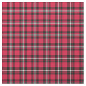 Cherry Red en Black Sporty Plaid Stof (Swatch)