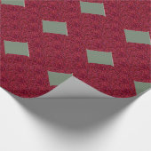 Cherry Red en grijs papierrol Cadeaupapier (Hoek)