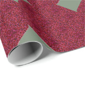Cherry Red en grijs papierrol Cadeaupapier (Rol Hoek)