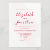 Cherry Red Engagement Party Kaart (Voorkant)