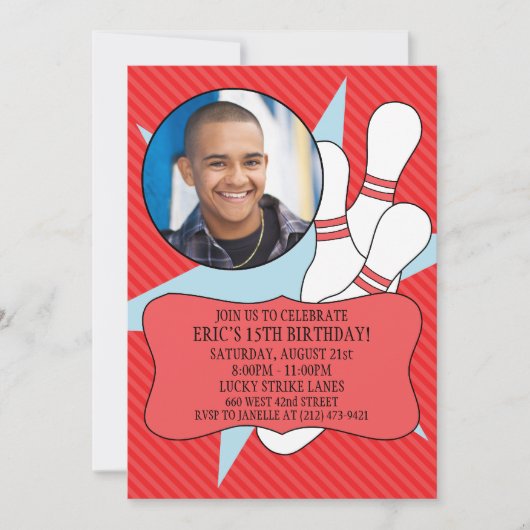 Cherry Red: geen tijd om foto van Bowling te maken Kaart (Voorkant)