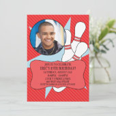 Cherry Red: geen tijd om foto van Bowling te maken Kaart (Staand voorkant)