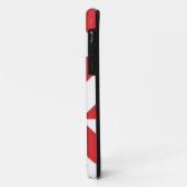 Cherry Red Geometric Deco Cube Pattern Case-Mate iPhone Case (Achterkant/links)