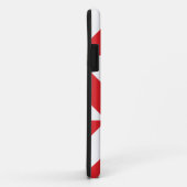 Cherry Red Geometric Deco Cube Pattern Case-Mate iPhone Case (Achterkant/rechts)