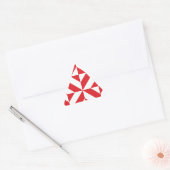 Cherry Red Geometric Deco Cube Pattern Sticker (Envelop)