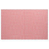 Cherry Red Geometric Deco Cube Pattern Stof (Yard (91,4 cm))