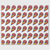 Cherry Red geschoren ijs sneeuw kegel Snocone Cadeaupapier (Vlak)