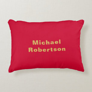 Cherry Red Gold Kleuren Professioneel Trendy Moder Accent Kussen