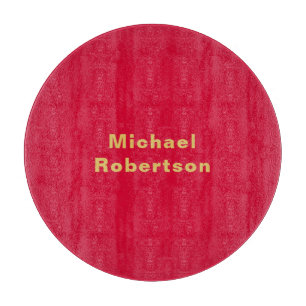 Cherry Red Gold Kleuren Professioneel Trendy Moder Snijplank