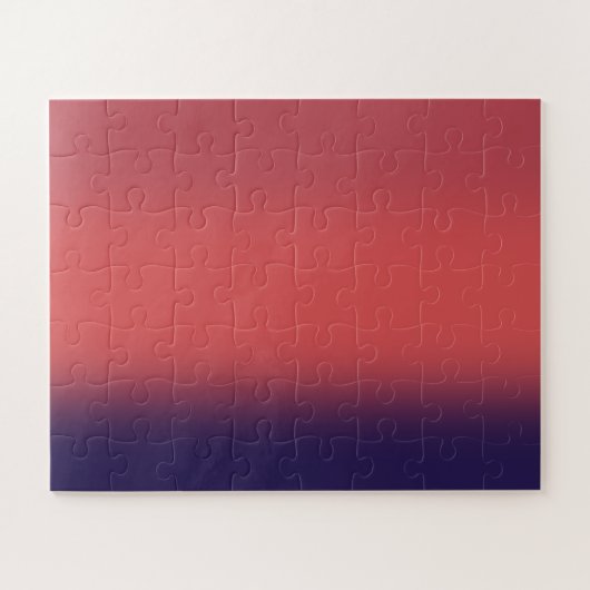 Cherry Red Gradient Puzzle Legpuzzel (Horizontaal)