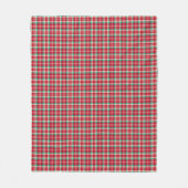 Cherry Red, Green and Cream Retro met kerstpannen Fleece Deken (Voorkant)