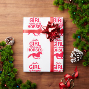Cherry Red is gewoon een meisje dat van paarden ho Cadeaupapier