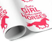 Cherry Red is gewoon een meisje dat van paarden ho Cadeaupapier (Rol Hoek)