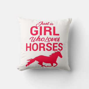 Cherry Red is gewoon een meisje dat van paarden ho Kussen