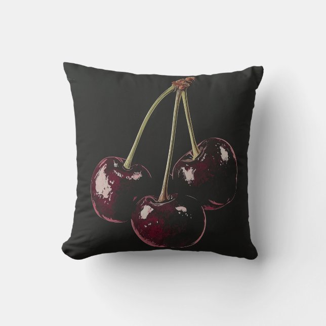 Cherry Red Kussen (Voorkant)