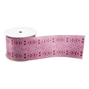 Cherry Red Pink Geometric Art Deco Valentijn Gift Satijnen Lint