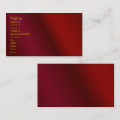 Cherry Red-profielkaart Visitekaartje (Voorkant / Achterkant)