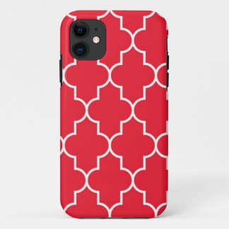 Cherry Red Quatrefoil Case-Mate iPhone Case