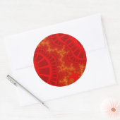 Cherry Red Remix Ronde Sticker (Envelop)