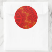 Cherry Red Remix Ronde Sticker (Tas)