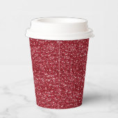CHERRY RED SEQUINS-PAPER PARTY CUPS PAPIEREN BEKERS (Rechts)
