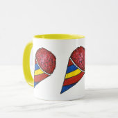 Cherry Red Shaved Ice Snocone Sno Cone Summer Food Mok (Voorkant links)