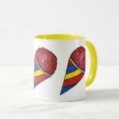 Cherry Red Shaved Ice Snocone Sno Cone Summer Food Mok (Voorkant rechts)