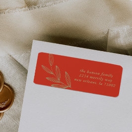 Cherry Red Sprout Return Label