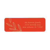 Cherry Red Sprout Return Label (Voorkant)