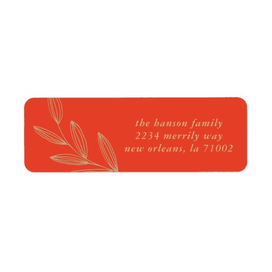 Cherry Red Sprout Return Label (Voorkant)