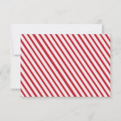 Cherry Red Stripes RSVP-reactiekaart RSVP Kaartje (Achterkant)