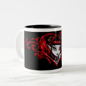 Cherry Red "Terra" Valentijnsdag Coffee, Tea Mok (Voorkant links)
