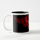 Cherry Red "Terra" Valentijnsdag Coffee, Tea Mok (Links)