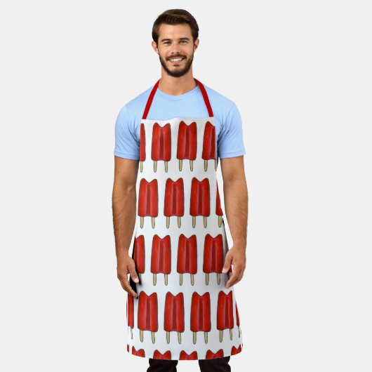 Cherry Red Twin Pop Popsicle Ice Lolly Schort (Gedragen)