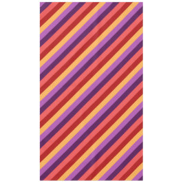 Cherry Red Violet Stripes Groot tafelkleed