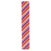 Cherry Red Violet Stripes Grote Tafelloper (Voorkant)