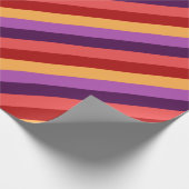 Cherry Red Violet Stripes inpakpapier (Hoek)
