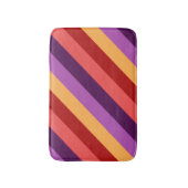 Cherry Red Violet Stripes Kleine Badmat (Voorkant Verticaal)