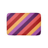 Cherry Red Violet Stripes Kleine Badmat (Voorkant)