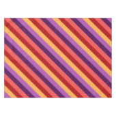 Cherry Red Violet Stripes Kleine Tafelkleed (Voorkant (Horizontaal))