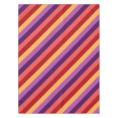 Cherry Red Violet Stripes Kleine Tafelkleed (Voorkant)